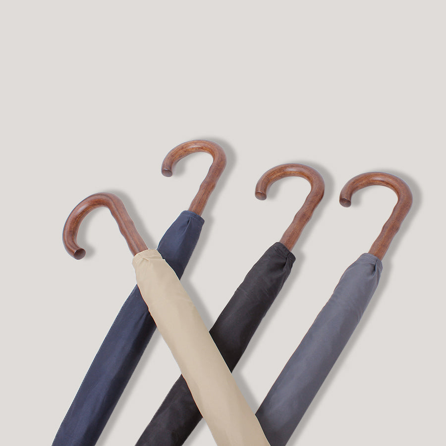 天然木ハンドル 25インチ直線長傘