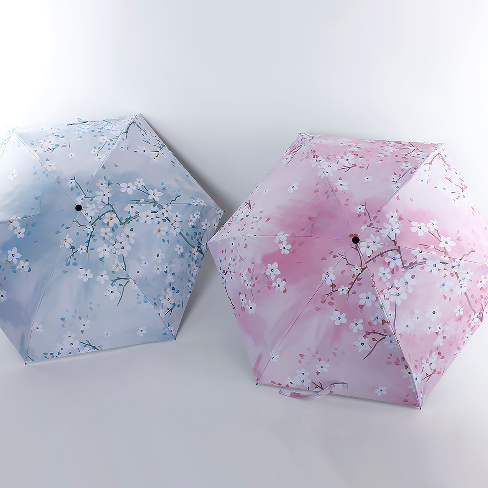 ロマンティック桜柄 折りたたみ日傘