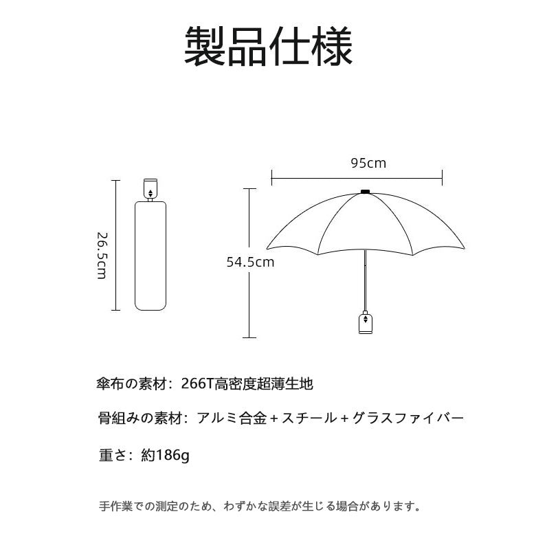 自動 開閉 傘 撥 水 最強 雨傘 折りたたみ 軽い