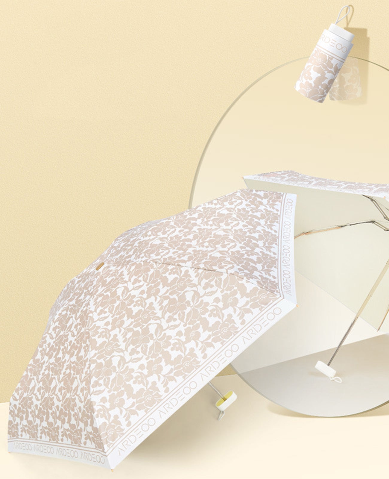 復古 日傘 完全 遮光 折りたたみ 軽量 日傘