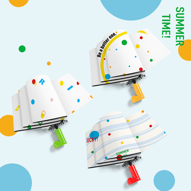 折りたたみ式 カートゥーン可愛い学生用日傘子供