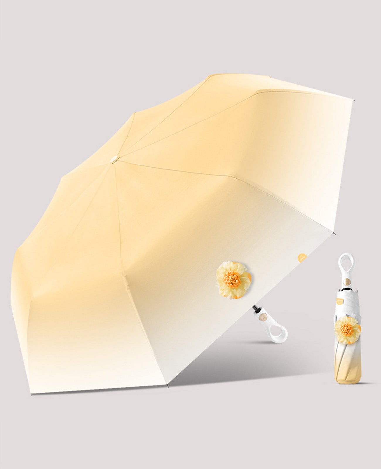 花柄グラデーション折りたたみ日傘