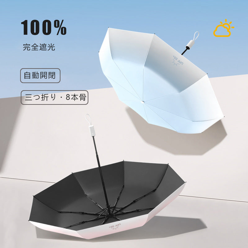グラデーション 折りたたみ 傘 晴雨 兼用 耐風 日傘 | Kumokasa