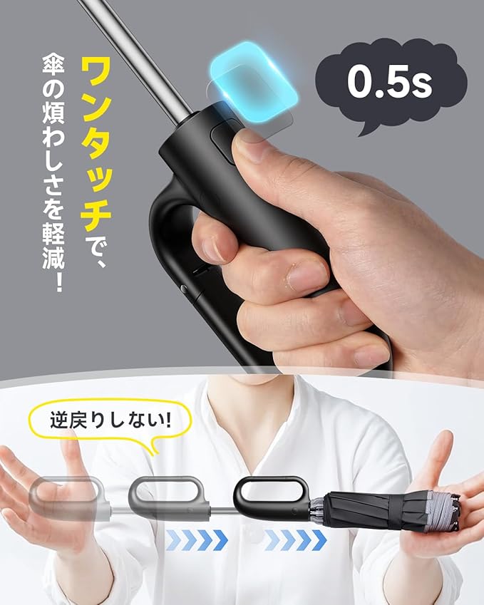 メンズ 大きい 折り畳み 日傘