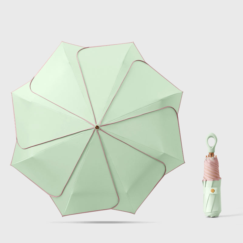 花びらフォルム 完全遮光 晴雨兼用折りたたみ日傘