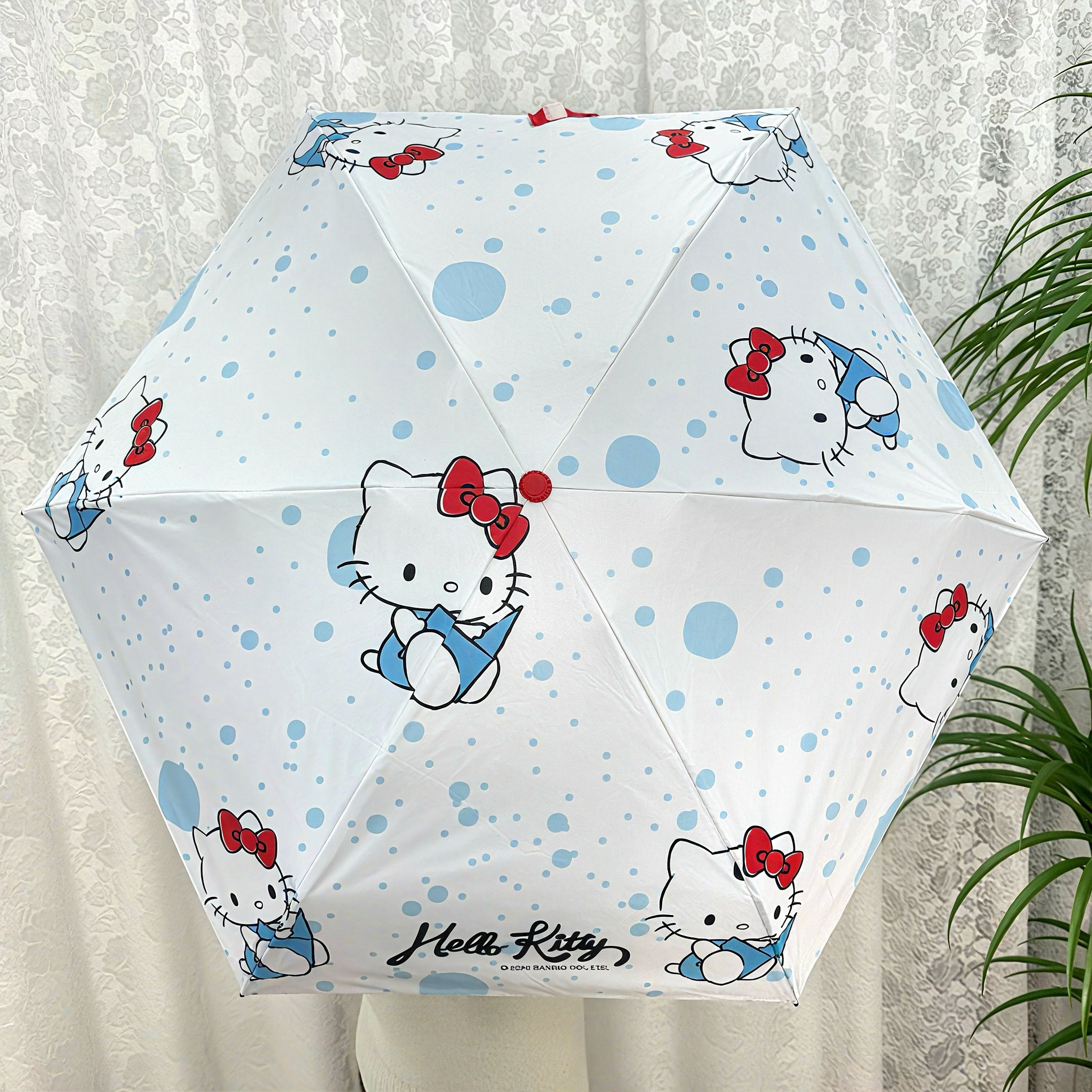 キャンディバッグ付き・五つ折り6本骨 キッズ用晴雨兼用日傘