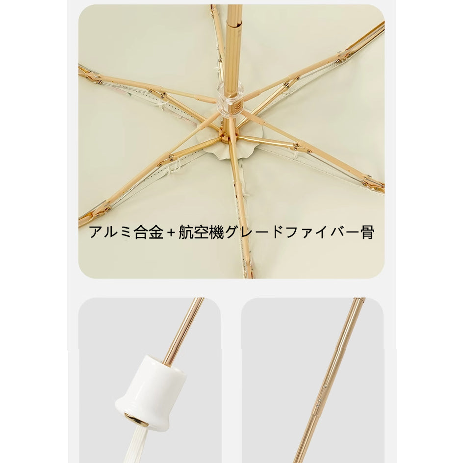 メッシュレイヤー 超軽量ポケット日傘｜完全遮光・コンパクト折りたたみ傘