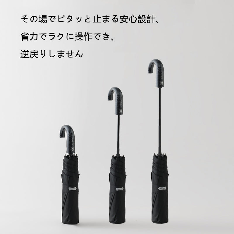 125cm超大型 自動開閉メンズビジネス傘 | 8本骨耐風モデル