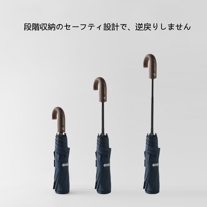 125cm超大型 自動開閉メンズビジネス傘 | 8本骨耐風モデル