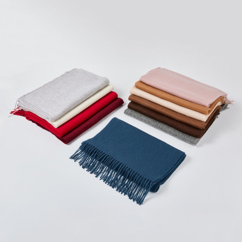 100％ウール 保温スカーフ＆ネックウォーマー