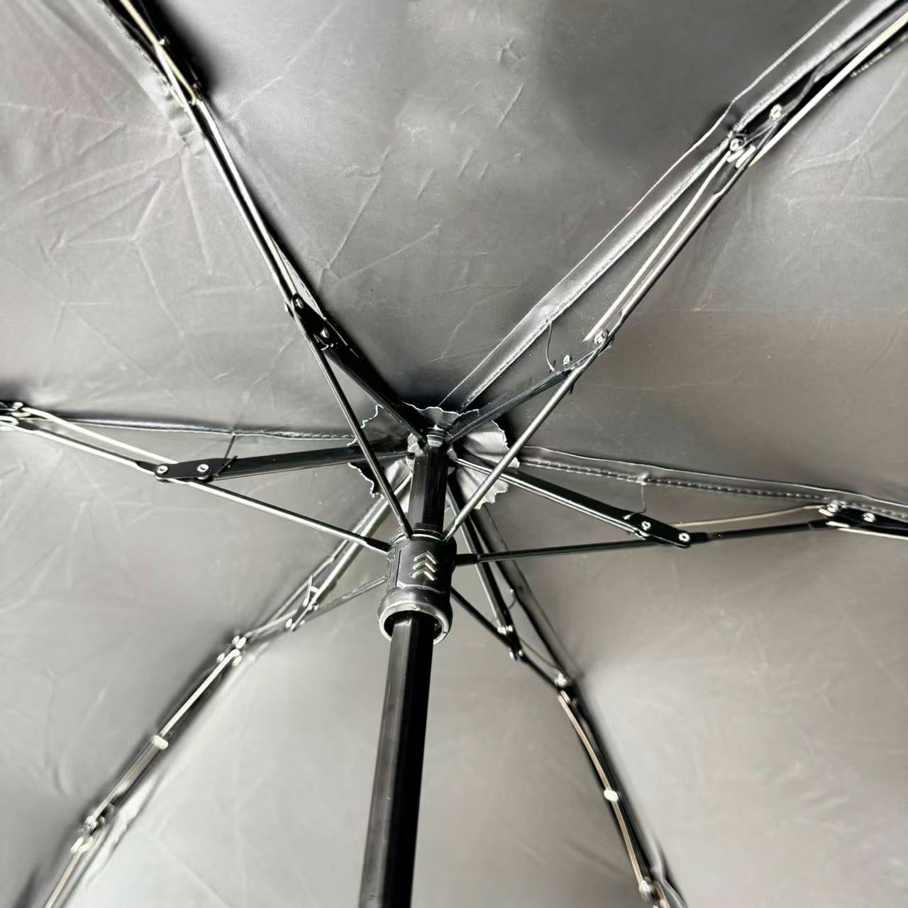 レッドブーツ型ハンドル・カートゥーン柄 学生用コンパクト晴雨兼用日傘