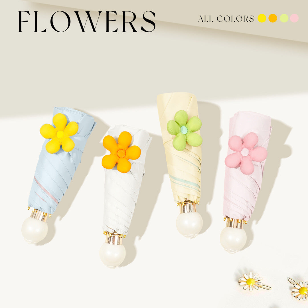 超軽量220g 五つ折り6本骨 完全遮光コンパクト日傘