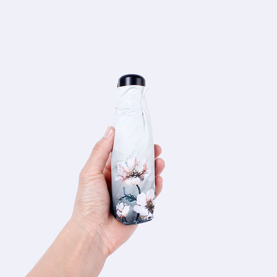 フラワープリント 折りたたみポケット日傘