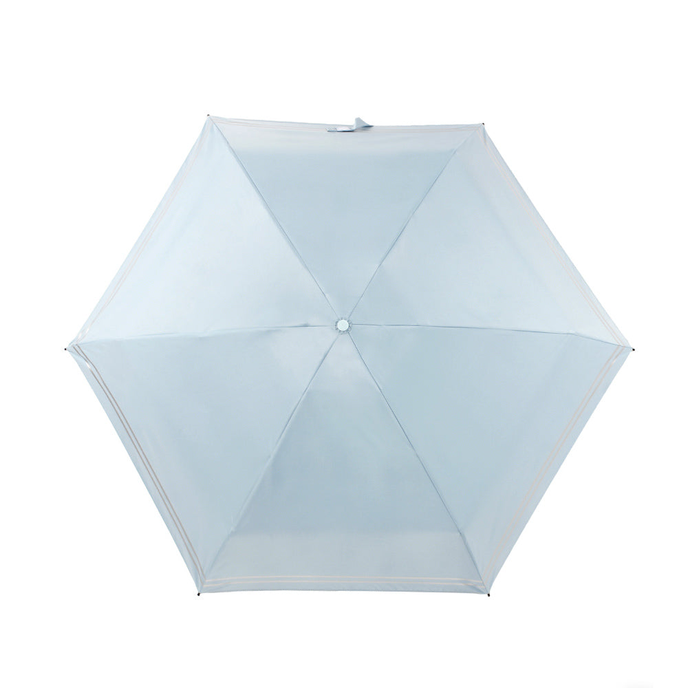 ストライプ柄 5つ折り耐風日傘