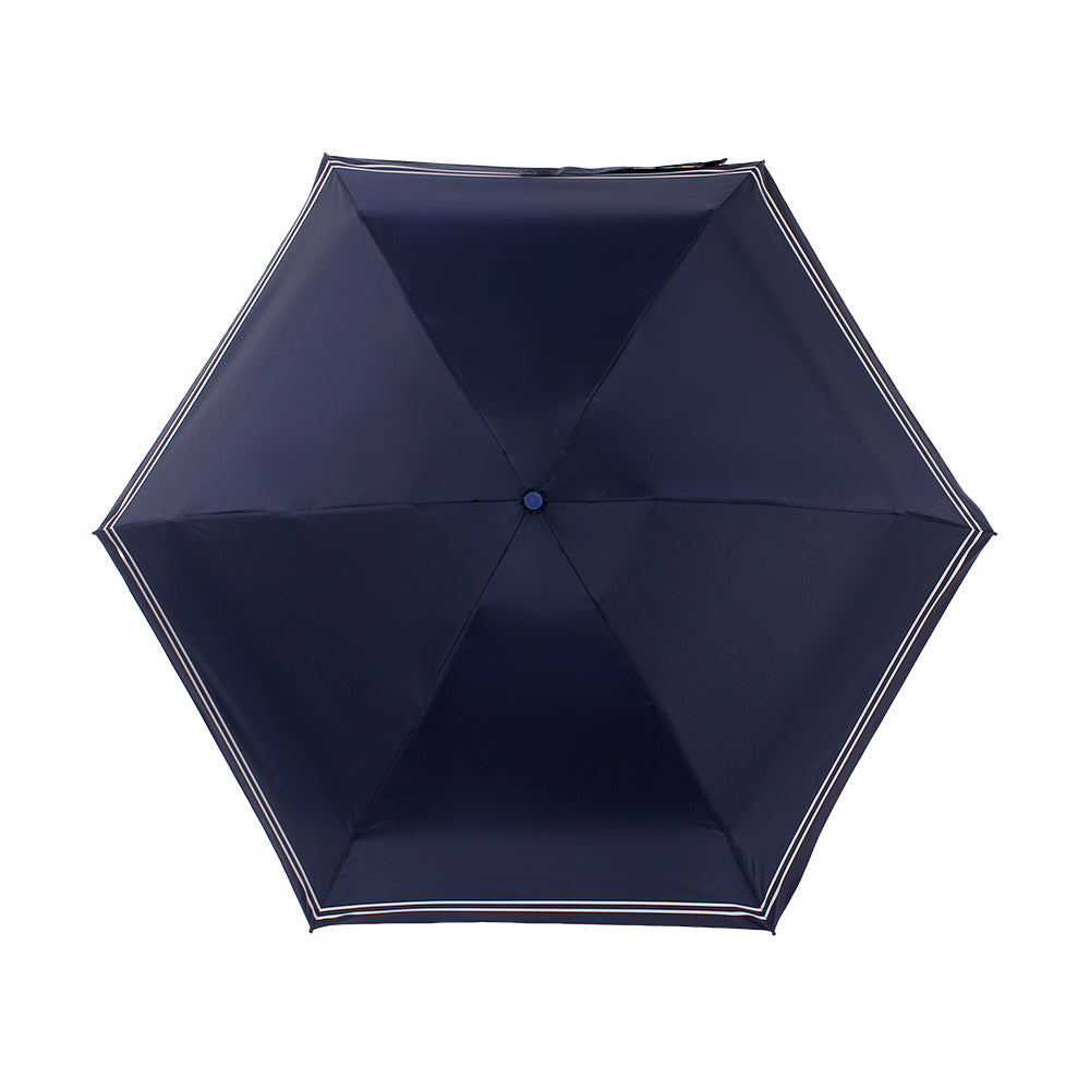 ストライプ柄 5つ折り耐風日傘