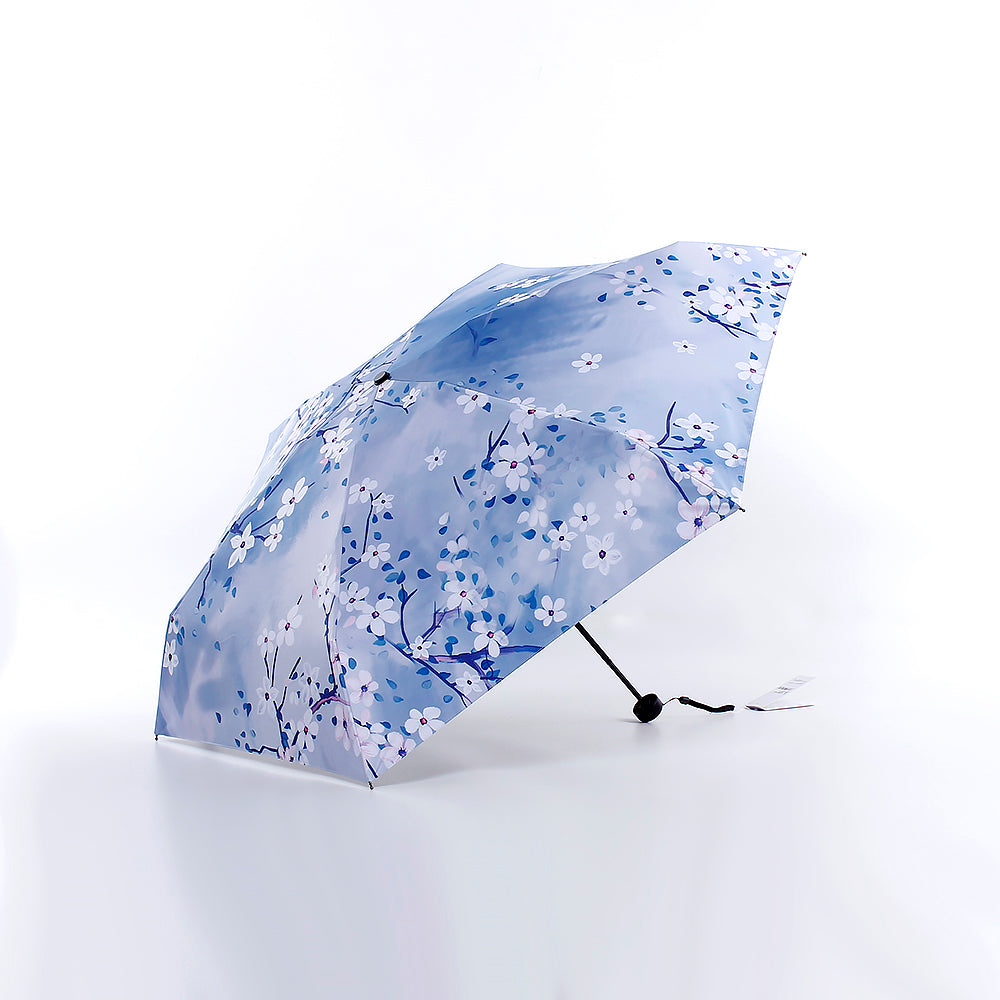 ロマンティック桜柄 折りたたみ日傘