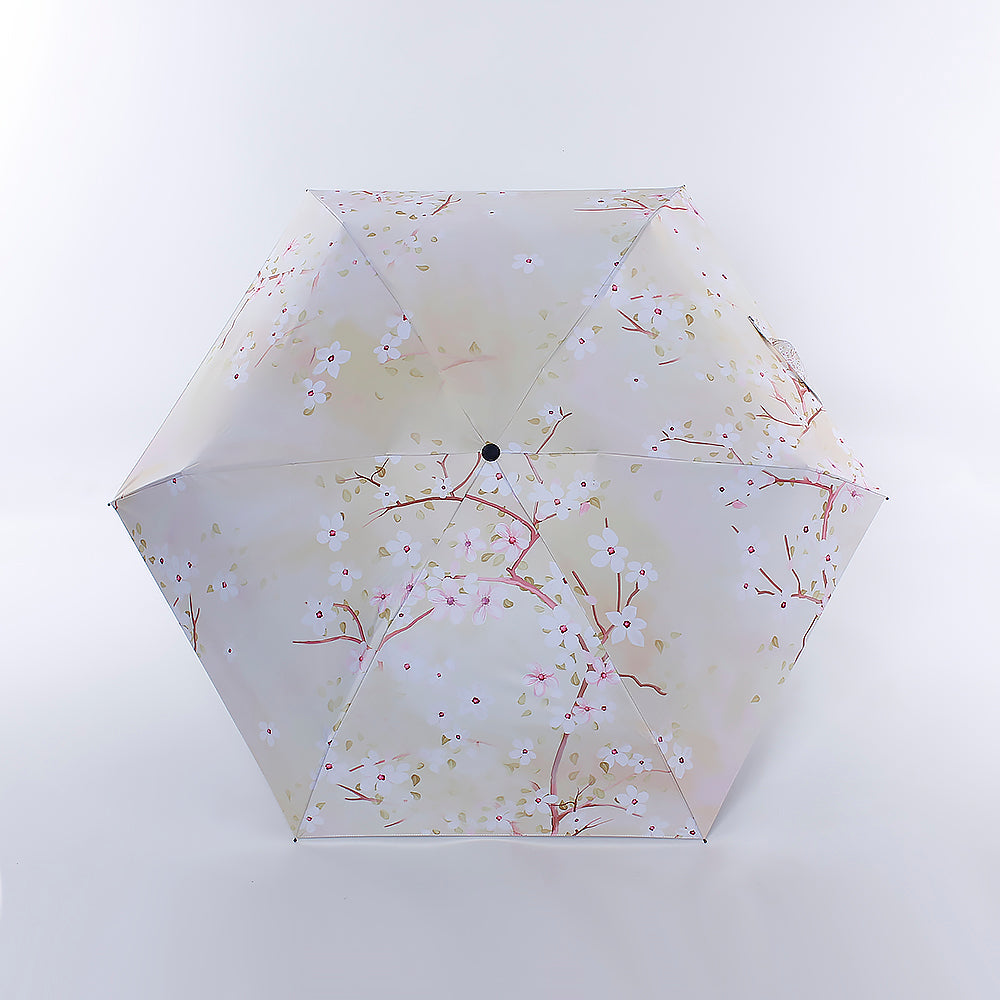 ロマンティック桜柄 折りたたみ日傘
