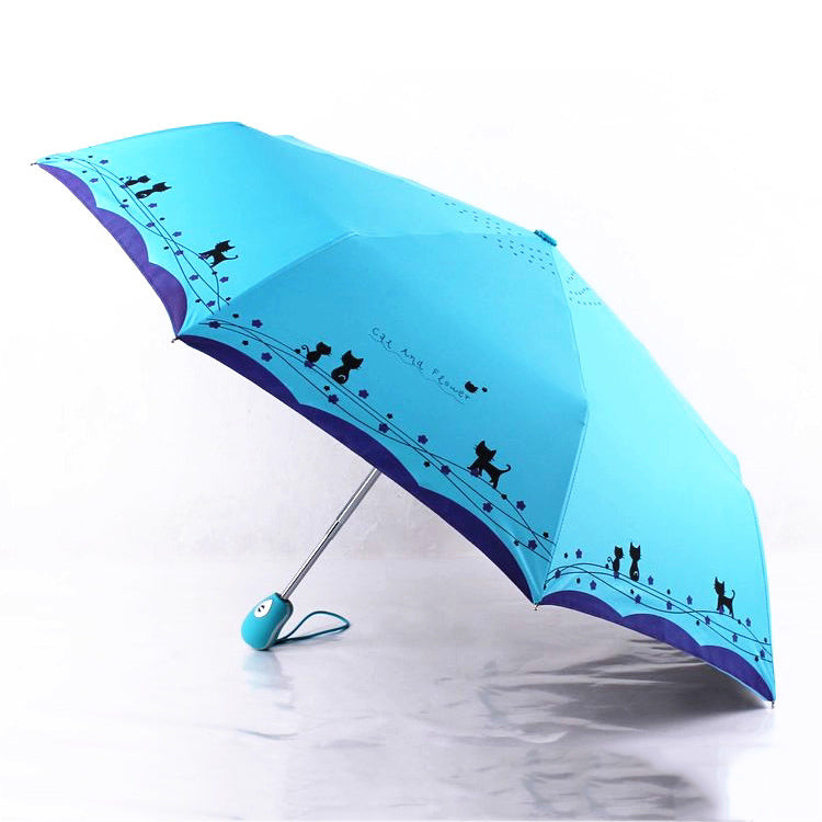 自動開閉折りたたみ日傘 100 遮光 晴雨兼用 | Kumokasa