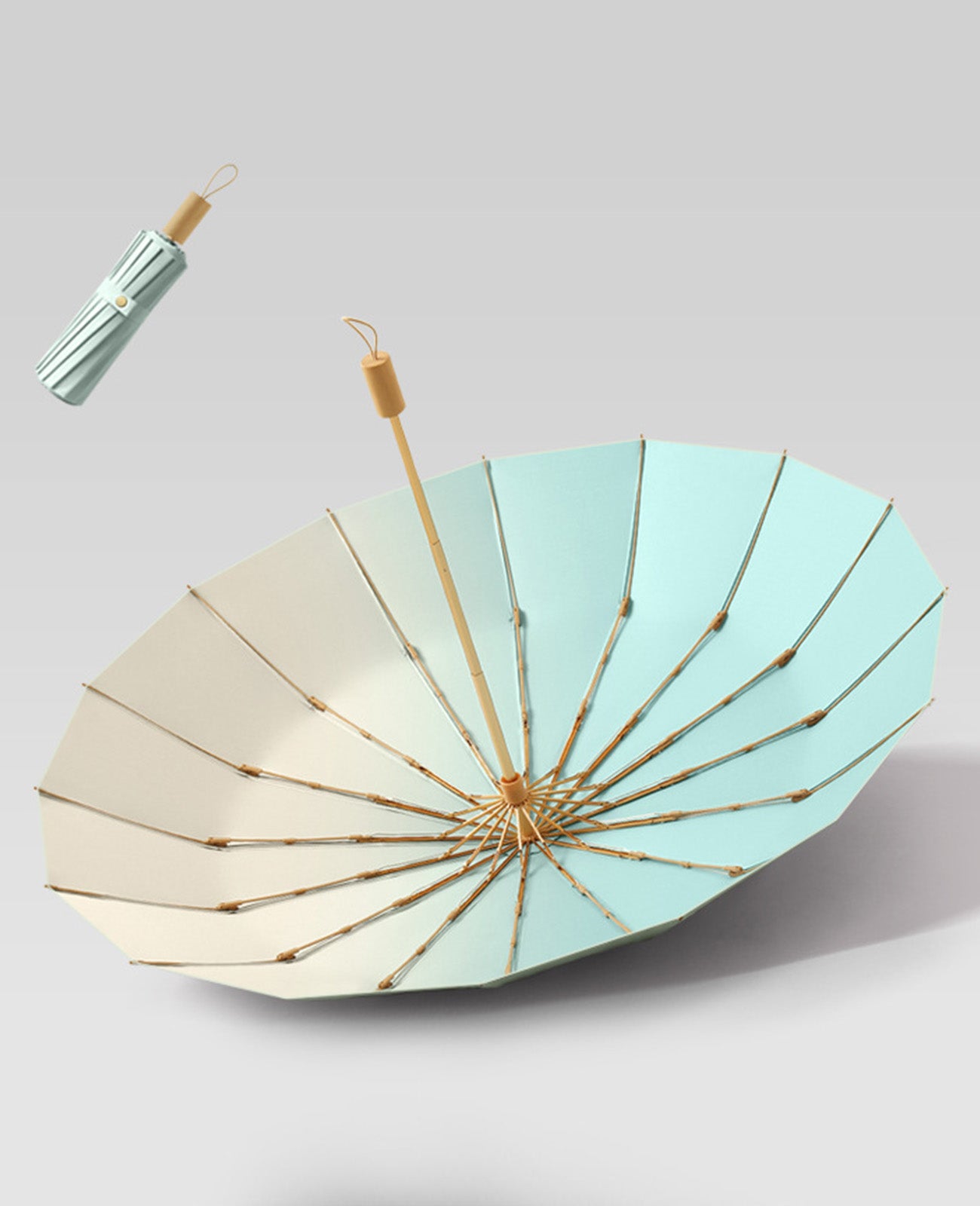 完全 遮光 折りたたみ 日傘 マイナス 18 度 | Kumokasa