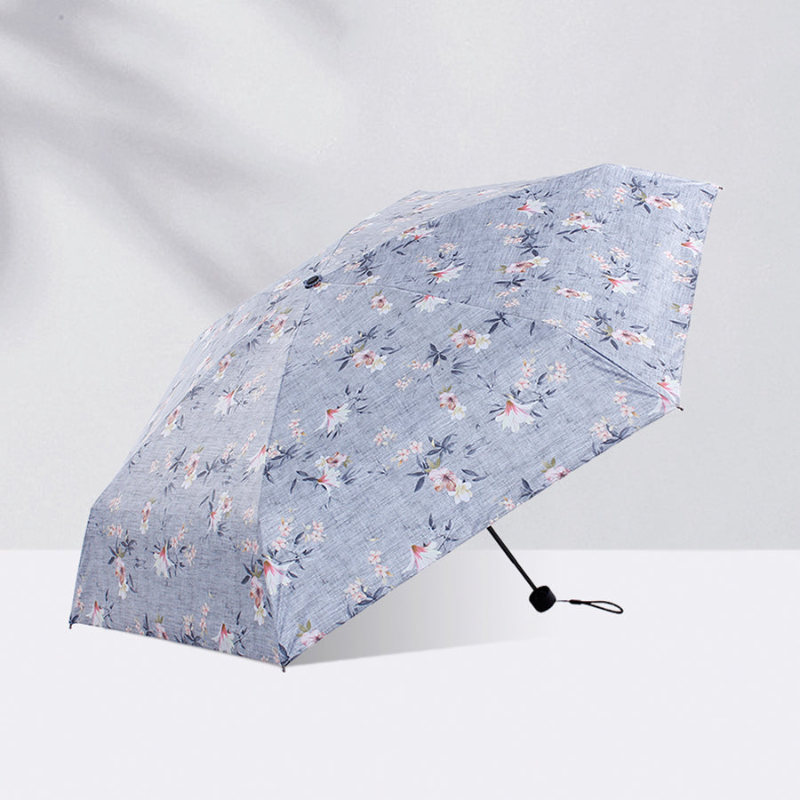 五折りミニ超軽量日傘 180g 晴雨兼用 携帯便利