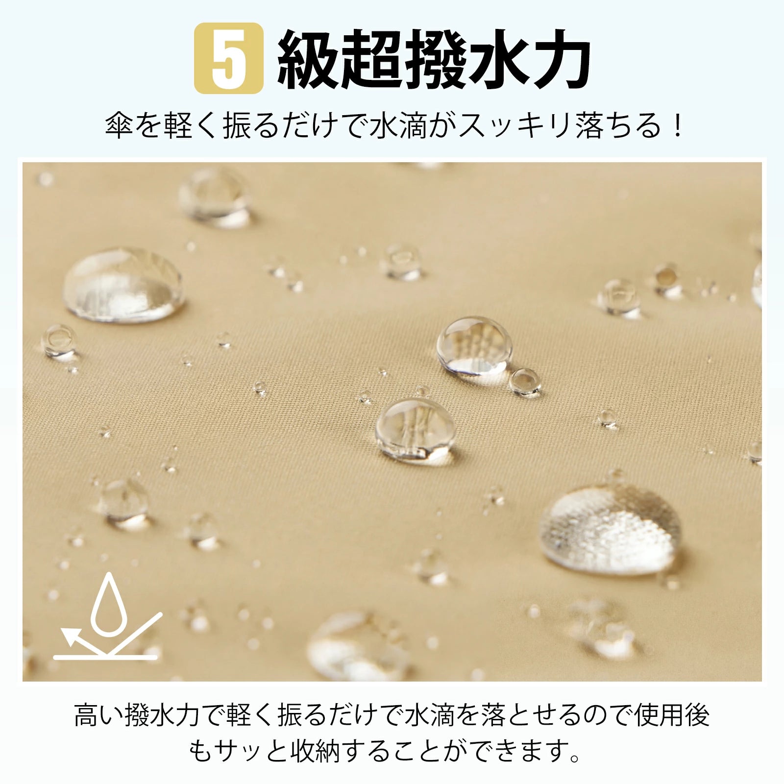 形状記憶・超軽量 三つ折り日傘｜6本骨・自動開閉・逆戻り防止モデル