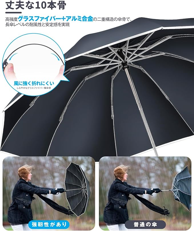 メンズ 大きい 折り畳み 日傘