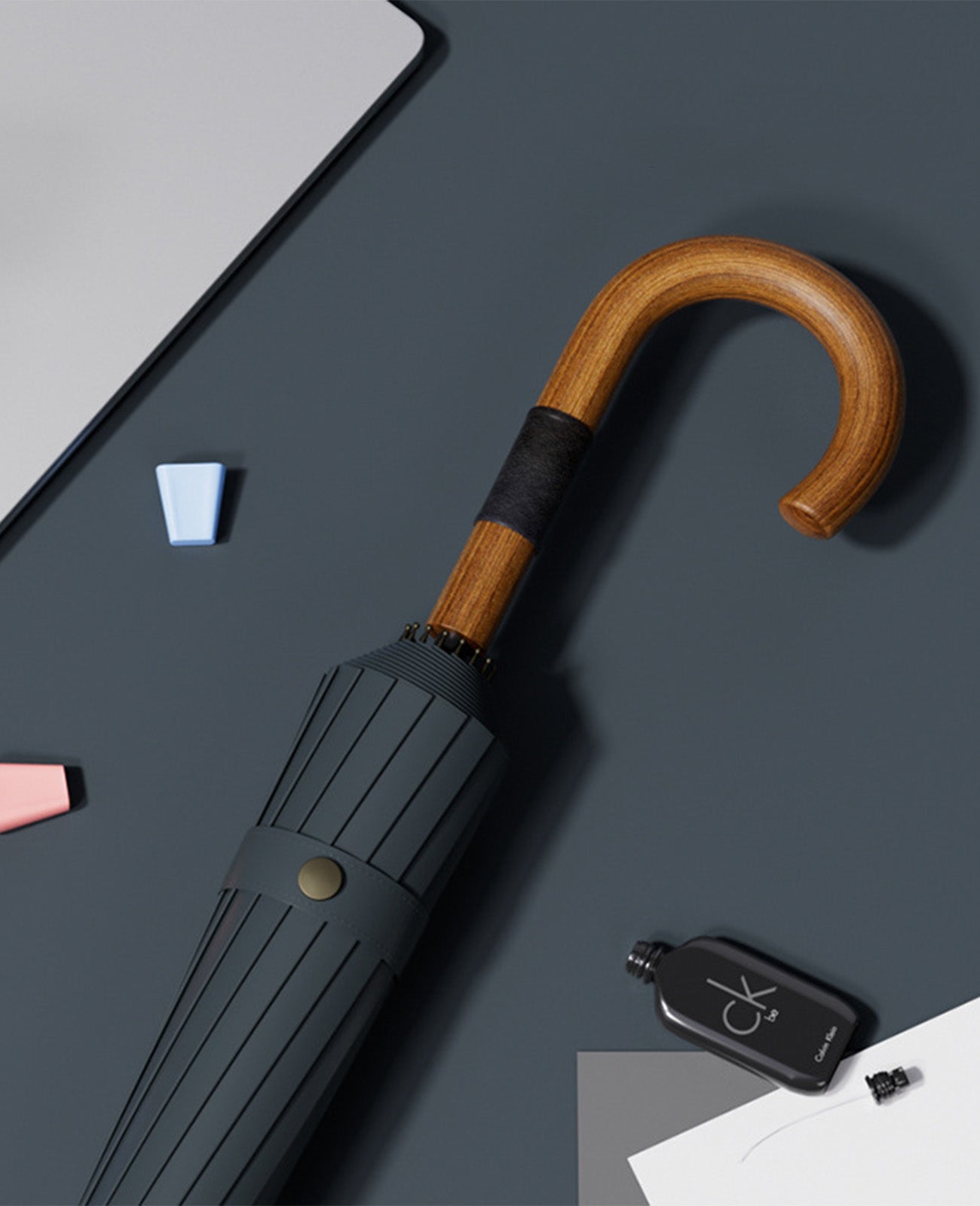 男性用ストレートハンドル長傘、大傘、ゴルフ 日傘 | Kumokasa