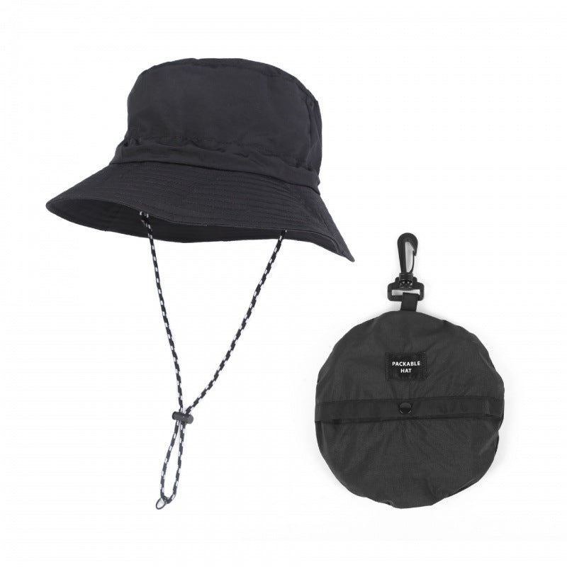 アウトドア用UVカット折りたたみバケットハット 登山・キャンプ用