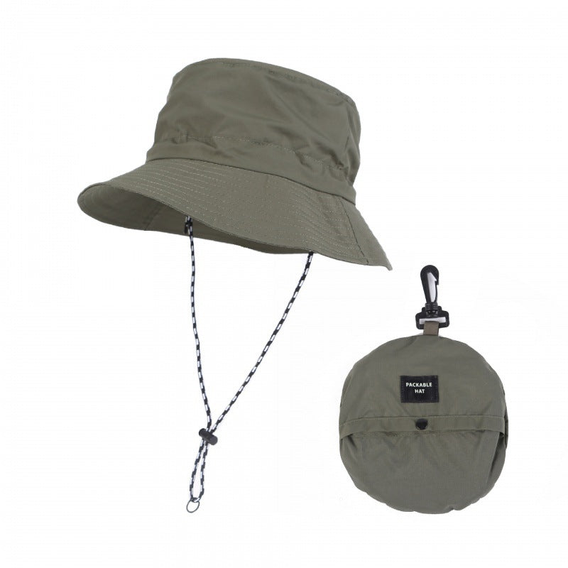 アウトドア用UVカット折りたたみバケットハット 登山・キャンプ用