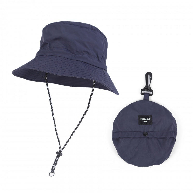アウトドア用UVカット折りたたみバケットハット 登山・キャンプ用
