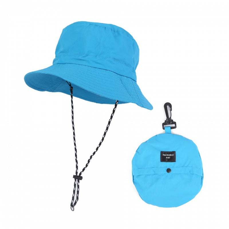 アウトドア用UVカット折りたたみバケットハット 登山・キャンプ用