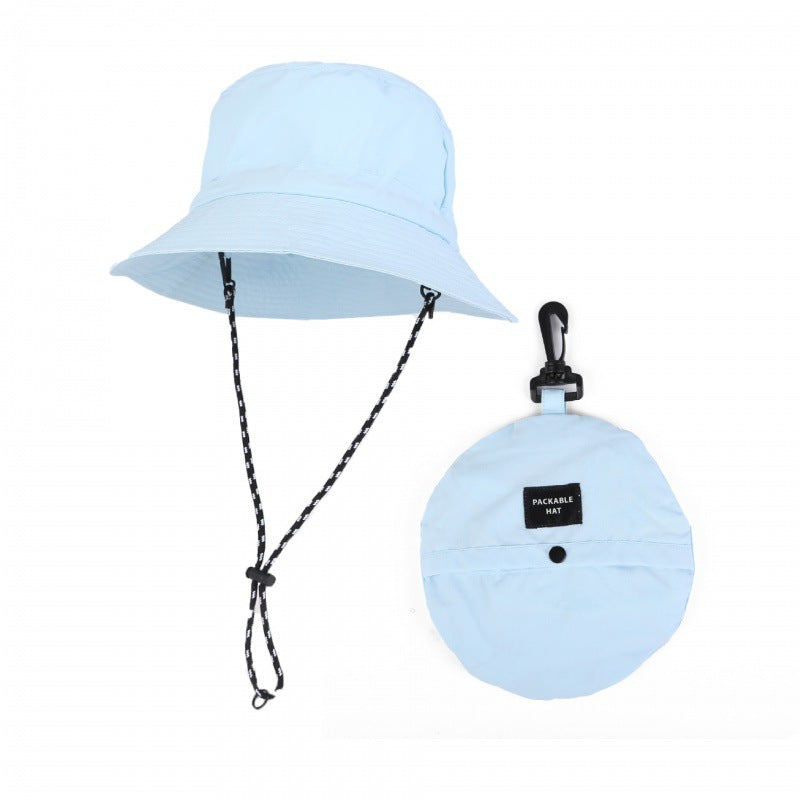 アウトドア用UVカット折りたたみバケットハット 登山・キャンプ用