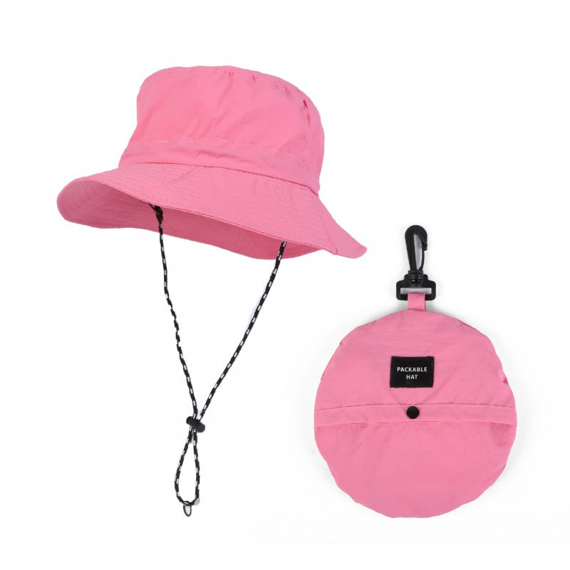 アウトドア用UVカット折りたたみバケットハット 登山・キャンプ用