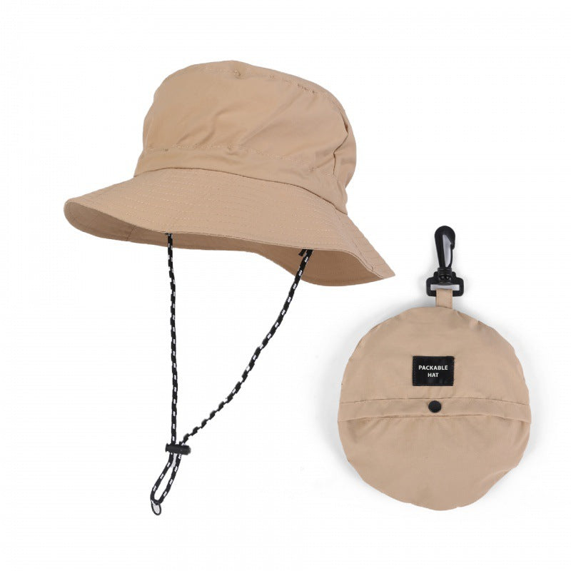 アウトドア用UVカット折りたたみバケットハット 登山・キャンプ用