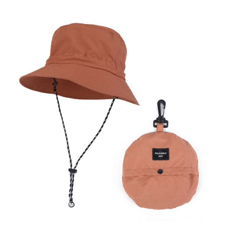 アウトドア用UVカット折りたたみバケットハット 登山・キャンプ用
