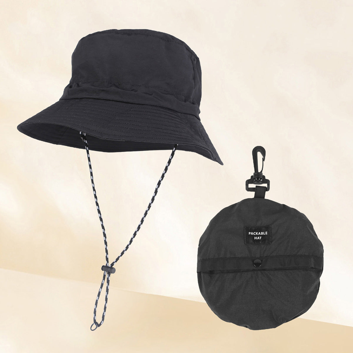 アウトドア用UVカット折りたたみバケットハット 登山・キャンプ用