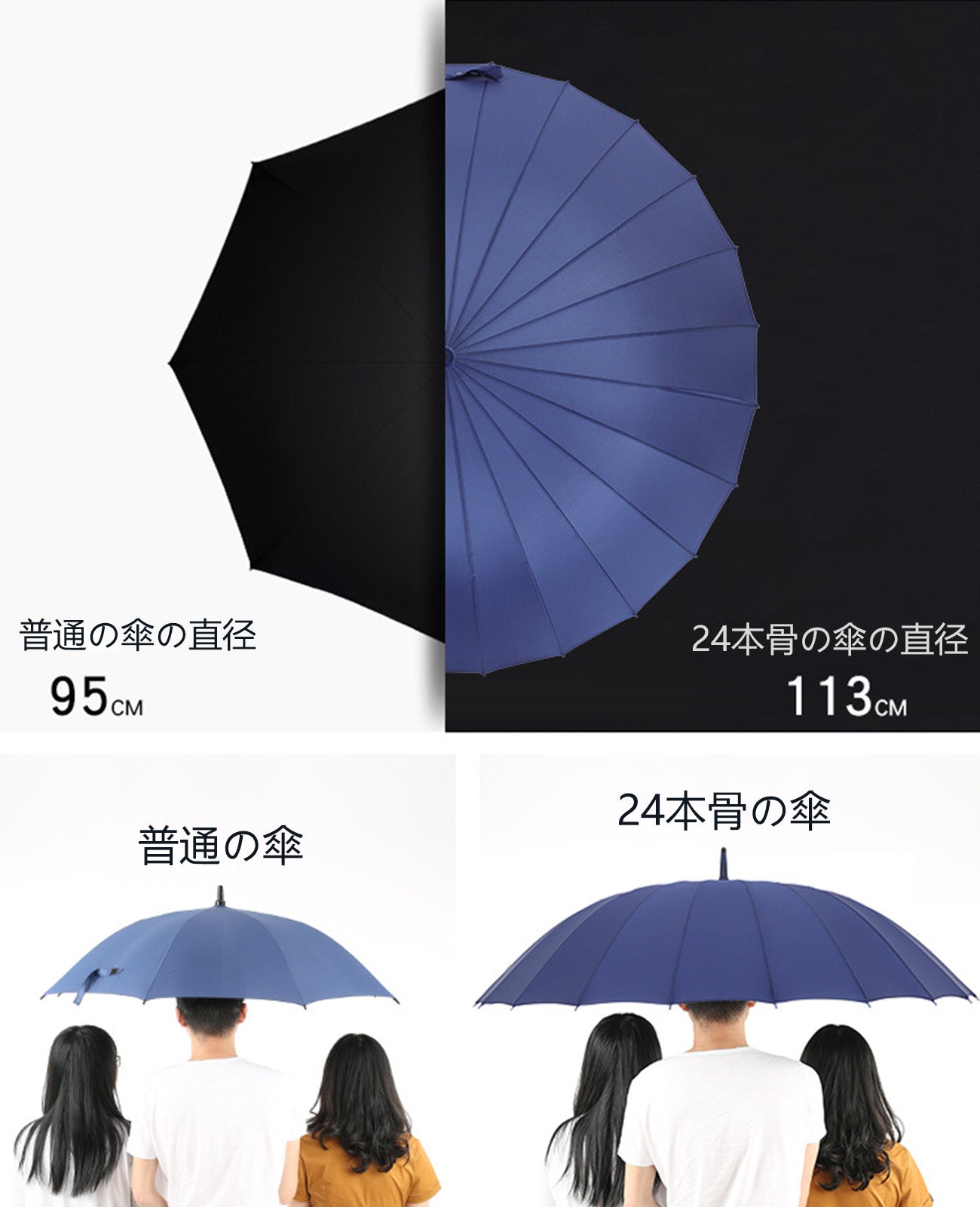 長 傘 日傘 雨傘 兼用 メンズ 日傘 風 に 強い | Kumokasa